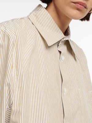 Camicia di cotone a righe oversize Bottega Veneta