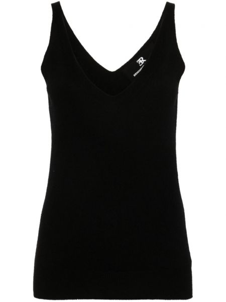 Strikket tanktop Ermanno Scervino sort