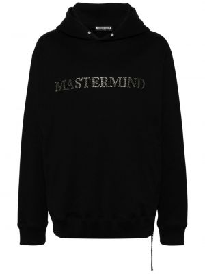 Kokvilnas kapučdžemperis Mastermind World melns