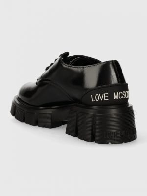 Polobotky na platformě Love Moschino černé
