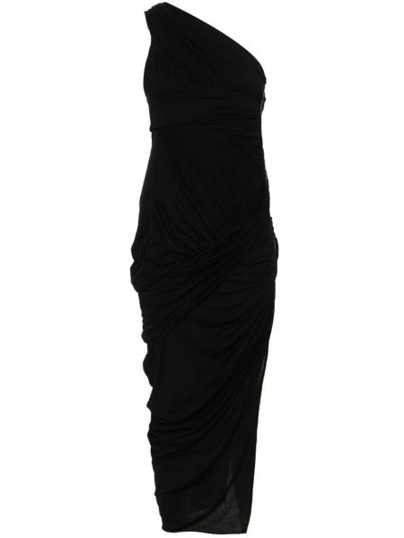 Czarna sukienka wieczorowa drapowana Rick Owens