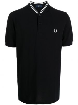 Polo με κέντημα Fred Perry μαύρο