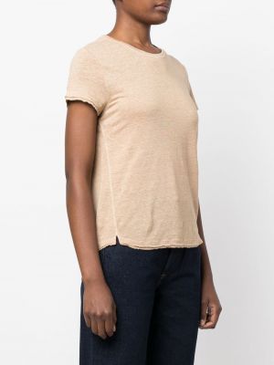 T-shirt en lin Frame beige