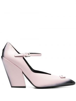Полуотворени обувки Prada розово