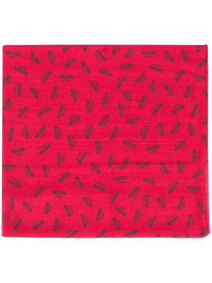 Bufanda con estampado Moschino rojo