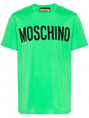 T-shirt en coton à imprimé Moschino