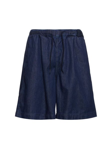 Bomuld denimshorts The Frankie Shop blå