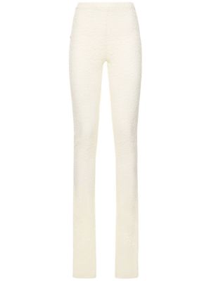 Памучни панталон с дантела Interior бяло