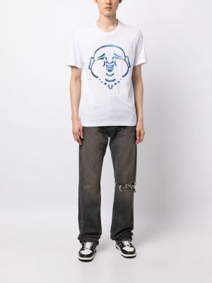 T-shirt mit rundem ausschnitt True Religion weiß