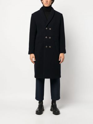 Vlněný kabát Société Anonyme modrý