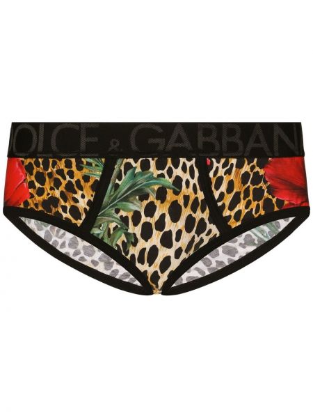 Leopard trykt boksershorts Dolce & Gabbana svart