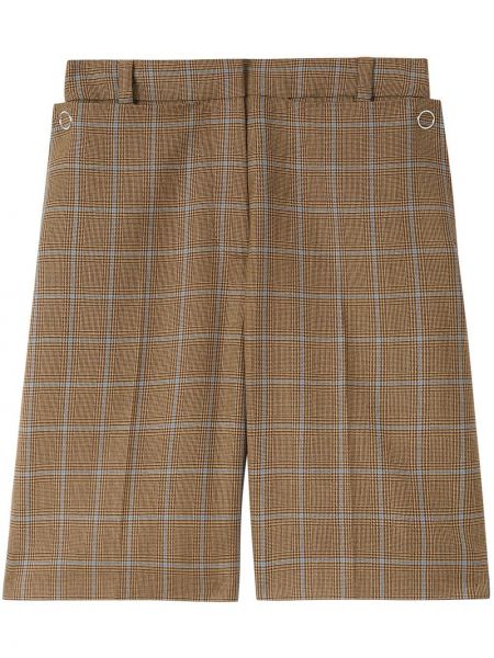 Pantalones cortos a cuadros Burberry marrón