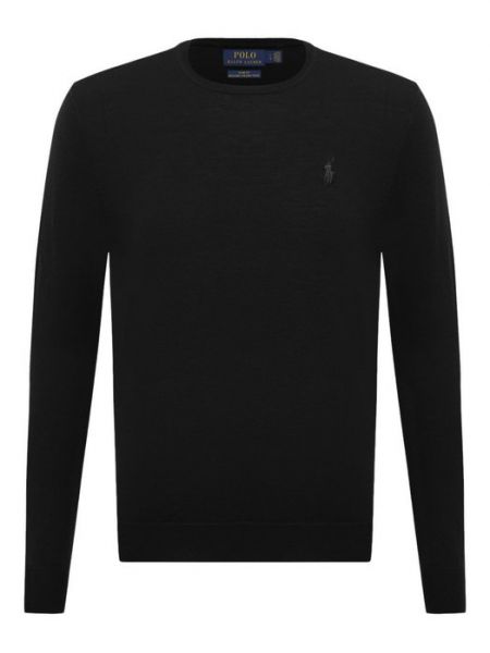 Шерстяной свитер Polo Ralph Lauren черный