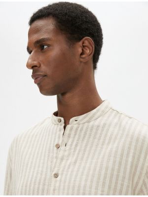 Bavlnená košeľa na gombíky Koton
