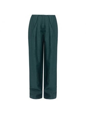 Прямые брюки Cédric Charlier зеленые