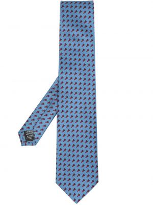 Svilena kravata s potiskom z abstraktnimi vzorci Dunhill