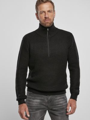 Džemperis ar augstu apkakli Brandit melns