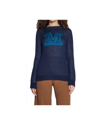 Jersey de tela jersey de lana mohair Max Mara azul