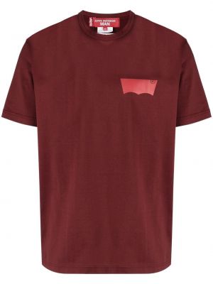 T-krekls ar apdruku Junya Watanabe Man sarkans