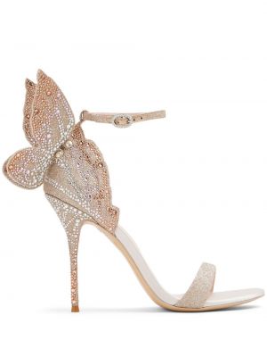 Sandale s kristalima Sophia Webster zlatna