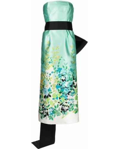 Oversized βραδινό φόρεμα με φιόγκο Bambah πράσινο