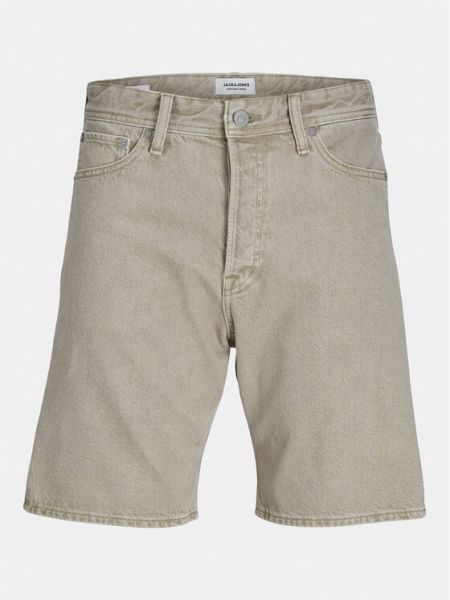 Shorts en jean large Jack&jones beige