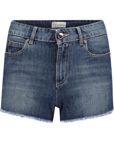 Kratke jeans hlače Redvalentino modra