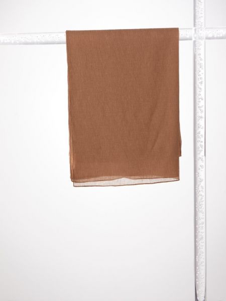 Платок из крепа Kayra коричневый