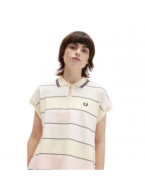 Top bawełniany Fred Perry beżowy