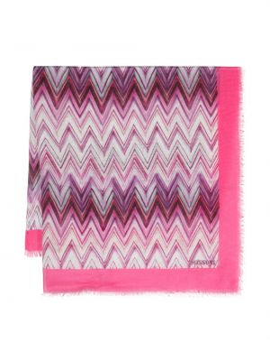 Lätt sjal Missoni rosa