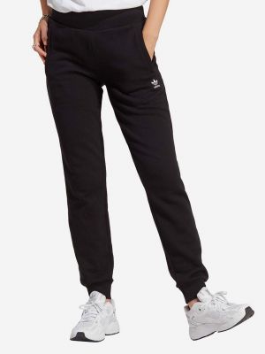 Pantaloni sport slim fit din bumbac din bumbac Adidas Originals negru