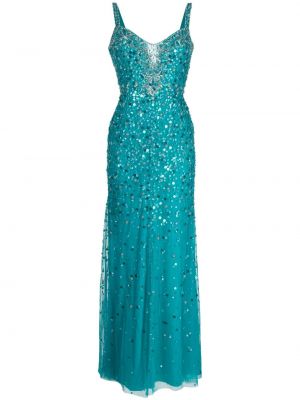 Βραδινό φόρεμα με παγιέτες Jenny Packham μπλε