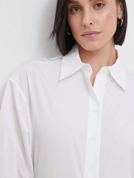 Pamučna košulja slim fit Calvin Klein bijela