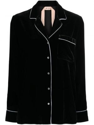 Aksamitna koszula N°21 czarna