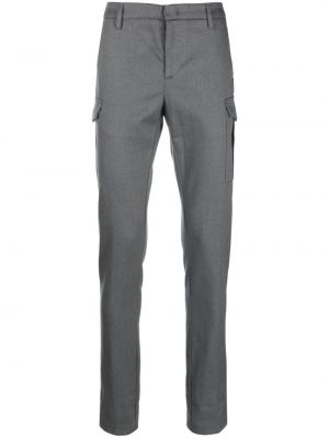 Pantaloni di lana Dondup grigio