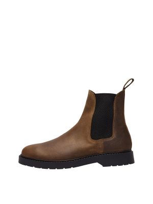 Chelsea boots Selected Homme marron