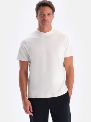 Šilkinis polo marškinėliai Dagi balta