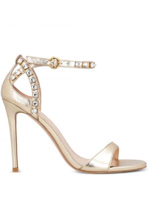 Sandale s kristalima Pinko zlatna