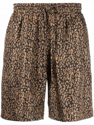 Djurtryck shorts Nanushka svart