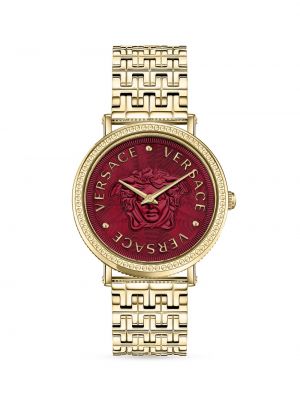 Часы из нержавеющей стали Versace красные