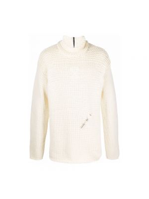 Pull à col montant Off-white blanc