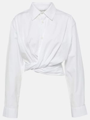 Camicia di cotone Christopher Esber bianco