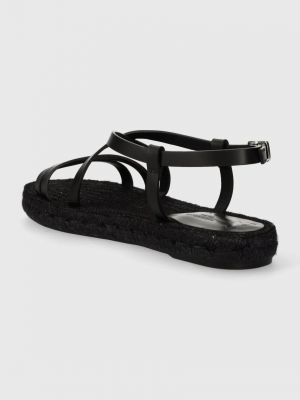 Kožené sandály Weekend Max Mara černé