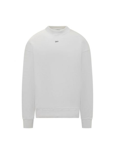 Sweatshirt mit rundhalsausschnitt Off-white weiß