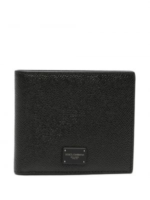 Kožená peněženka Dolce & Gabbana Pre-owned černá