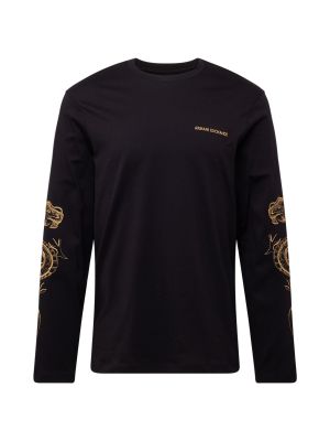 Tričko s dlhými rukávmi Armani Exchange čierna