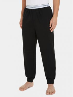 Pantalon de joggings en coton Calvin Klein Underwear noir