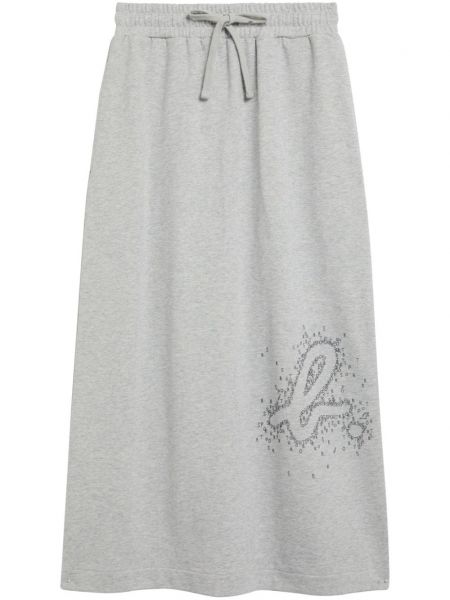 Midi suknja s printom Sport B. By Agnès B. siva