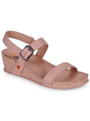 Sandale cu imagine Art roz