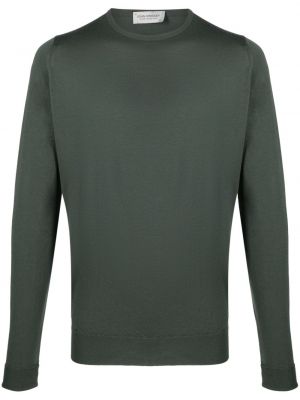 Volneni pulover John Smedley zelena